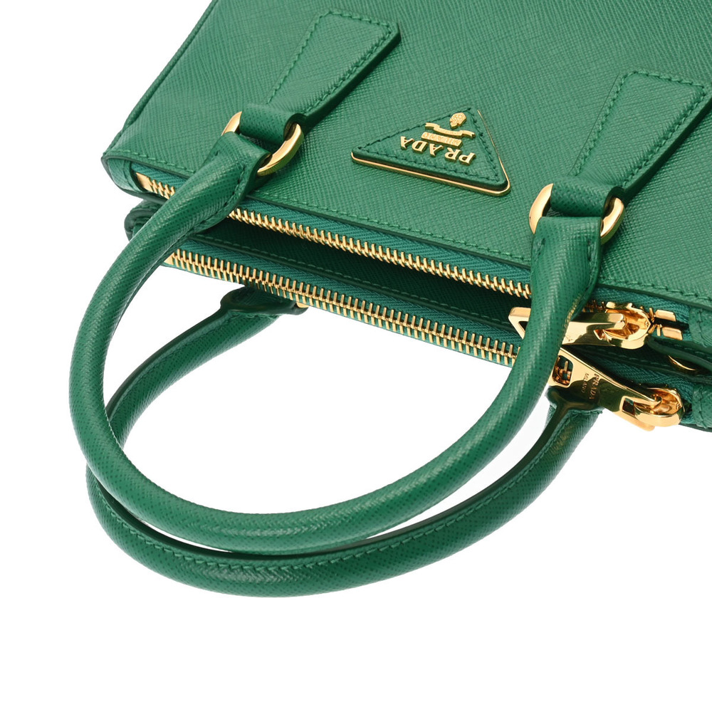 Prada Bag Saffiano Green Galleria - Picture 3 of 11